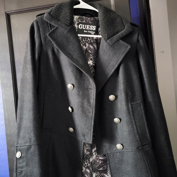 Guess Women's Coat/Black - Picture 2 of 2